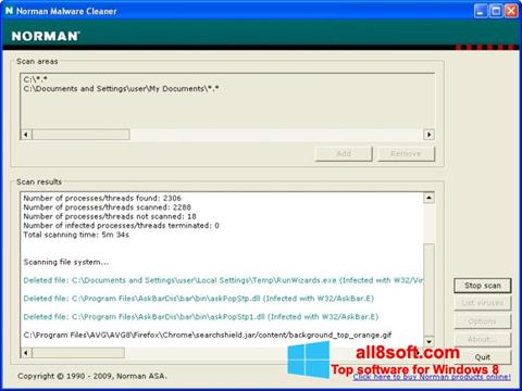 Screenshot Norman Malware Cleaner per Windows 8