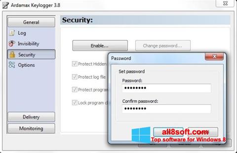 Screenshot Ardamax Keylogger per Windows 8