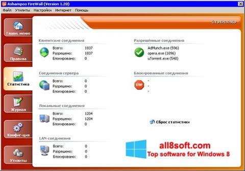 Screenshot Ashampoo Firewall per Windows 8