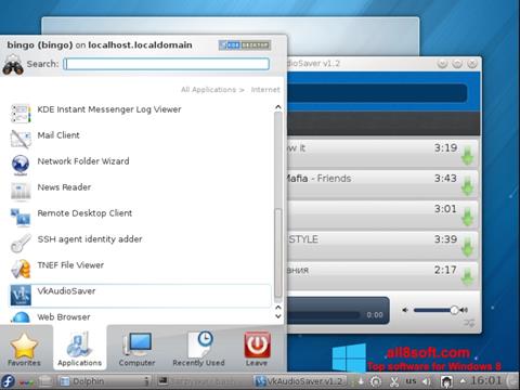Screenshot VkAudioSaver per Windows 8