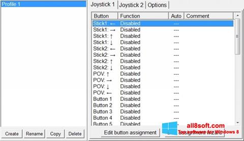 Screenshot JoyToKey per Windows 8