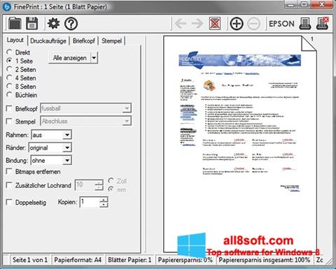 Screenshot FinePrint per Windows 8