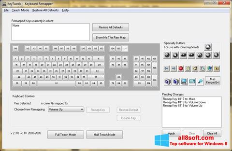 Screenshot KeyTweak per Windows 8
