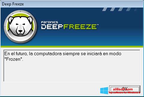 Screenshot Deep Freeze per Windows 8