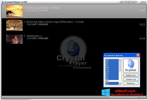 Screenshot Crystal Player per Windows 8