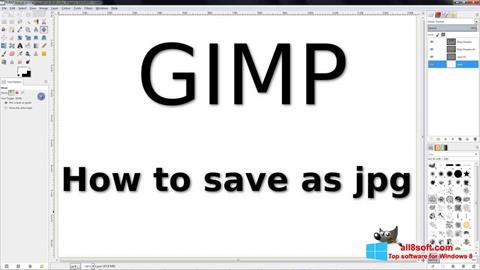 Screenshot GIMP per Windows 8