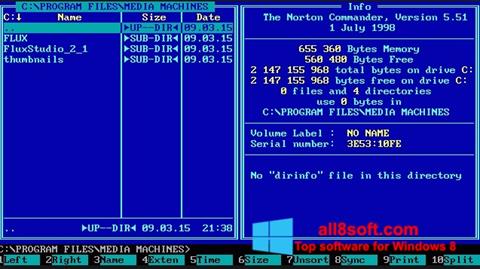 Screenshot Norton Commander per Windows 8