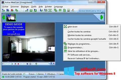 Screenshot Active WebCam per Windows 8