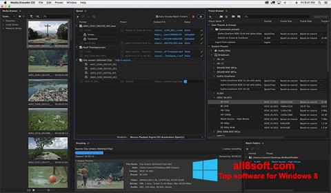 Screenshot Adobe Media Encoder per Windows 8