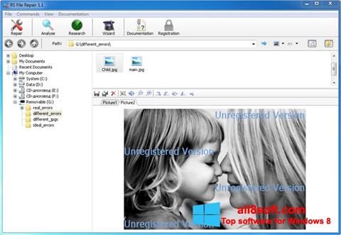 Screenshot File Repair per Windows 8