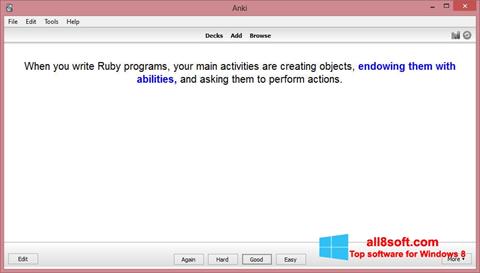 Screenshot Anki per Windows 8