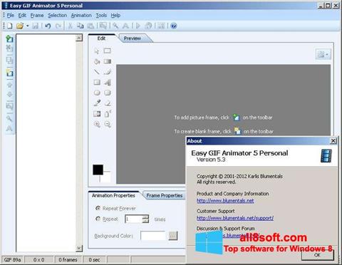 Screenshot Easy GIF Animator per Windows 8
