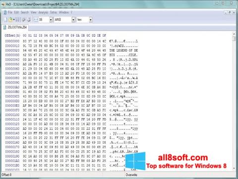 Screenshot HxD Hex Editor per Windows 8