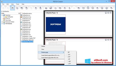 Screenshot PDF24 Creator per Windows 8