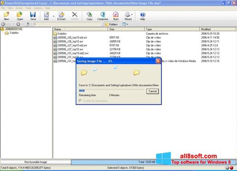 Screenshot PowerISO per Windows 8