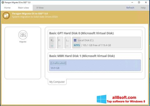 Screenshot Paragon Migrate OS to SSD per Windows 8