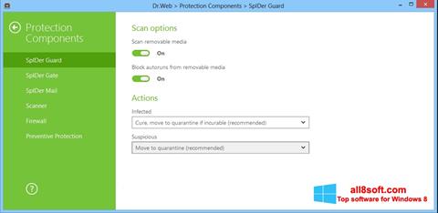 Screenshot Dr.Web Security Space per Windows 8