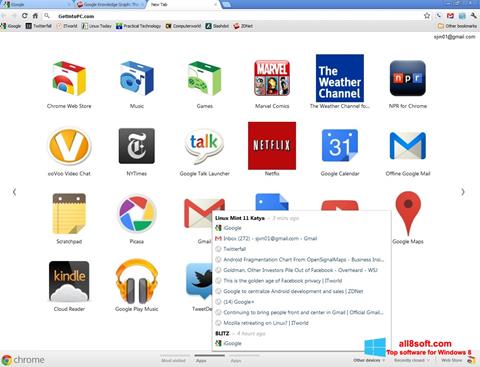 Screenshot Google Chrome Offline Installer per Windows 8