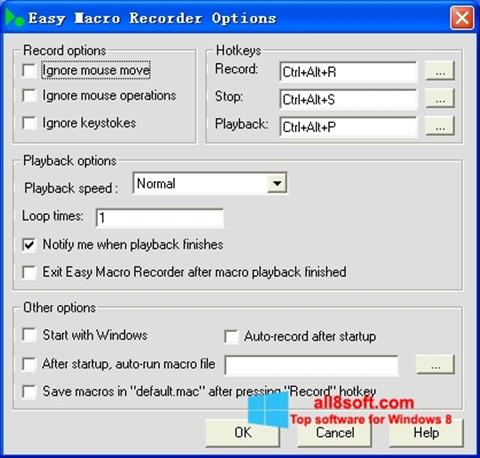 Screenshot Easy Macro Recorder per Windows 8