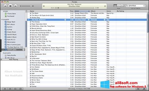 Screenshot iTunes per Windows 8