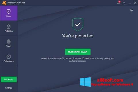 Screenshot Avast! Pro Antivirus per Windows 8