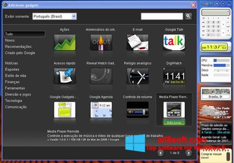 Screenshot Google Desktop per Windows 8