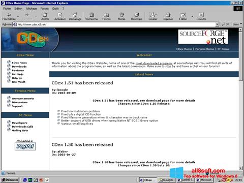 Screenshot CDex per Windows 8