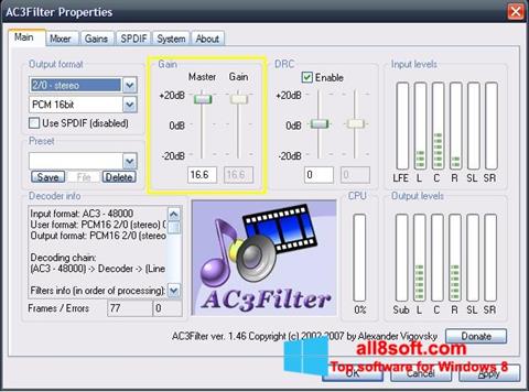 Screenshot AC3Filter per Windows 8