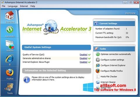 Screenshot Ashampoo Internet Accelerator per Windows 8