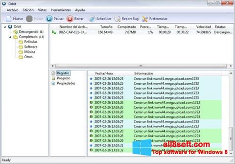 Screenshot Orbit Downloader per Windows 8