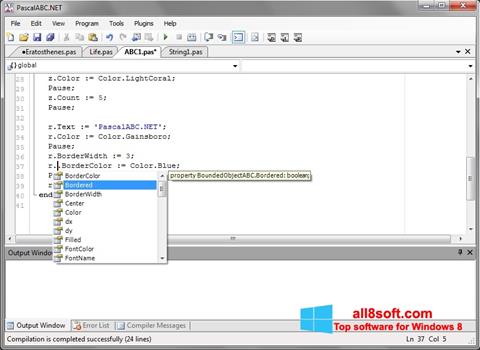 Screenshot Pascal ABC per Windows 8