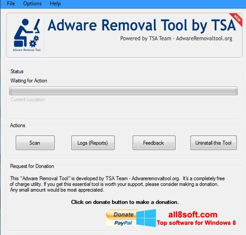 Screenshot Adware Removal Tool per Windows 8
