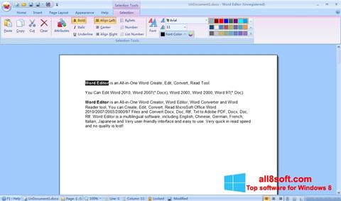 Screenshot DocX Reader per Windows 8