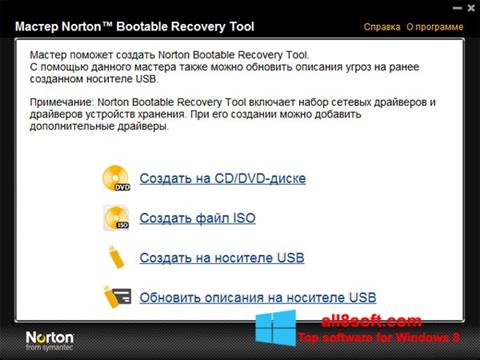 Screenshot Norton Bootable Recovery Tool per Windows 8