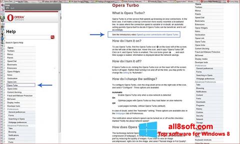 Screenshot Opera Turbo per Windows 8