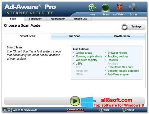 Screenshot Ad-Aware per Windows 8