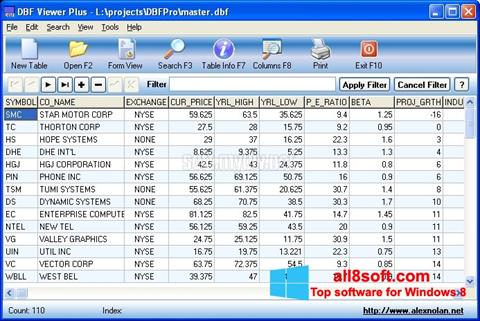 Screenshot DBF Viewer per Windows 8