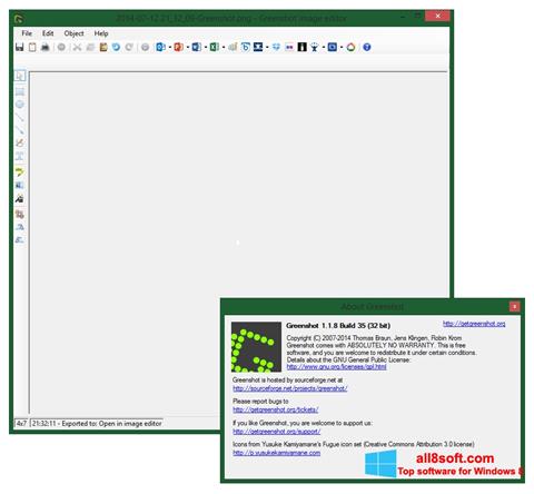 Screenshot Greenshot per Windows 8