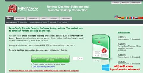 Screenshot Ammyy Admin per Windows 8